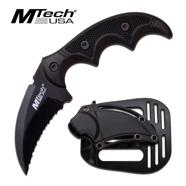 5" Fixed Blade Karambit Style Tactical Knife Hunting Knife Survival