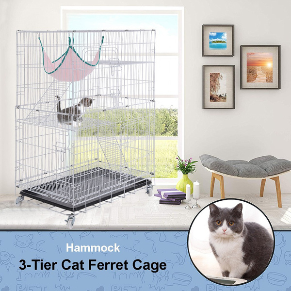 three tier cat cage