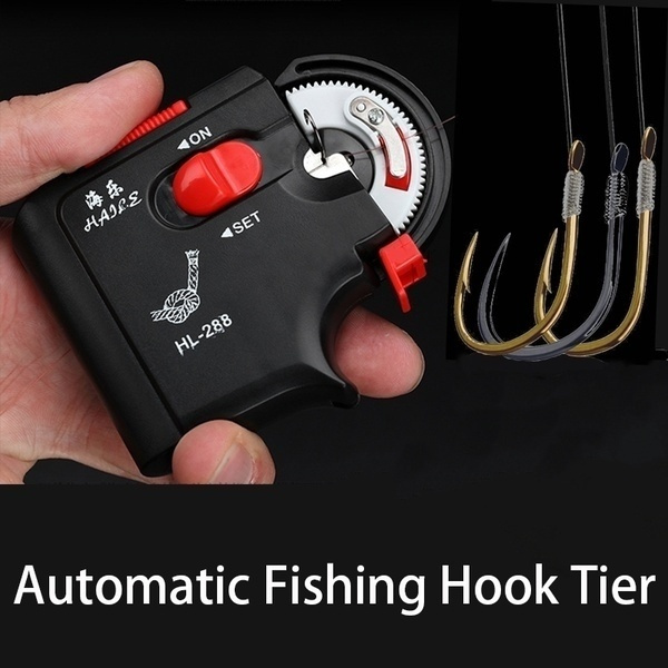Fully Automatic Electric Fishing Hook Tier Machine Fishing Accessories Tie  Fast Fishing Hooks Line Tying Device Equipment Pesca Tool