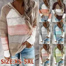 stitchingcolorsweater, Fashion, Tops & Blouses, Sleeve