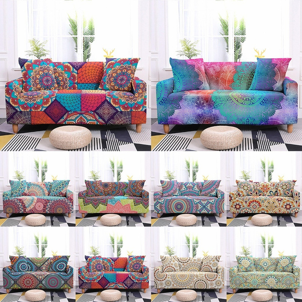 10 Colors 1/2/3/4 Seaters Mandala Sofa Cover Bohemian Sofa Cover