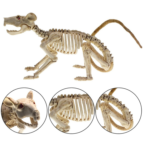 Halloween Rat Skeleton Bones Simulative for Horror Haunted House Decoration 
