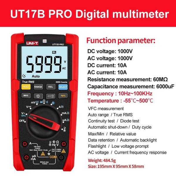 Multimètre UNI-T UT17B PRO