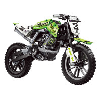 New Green Motobicycle Off Road Motorbike Model Building Block Brick ...