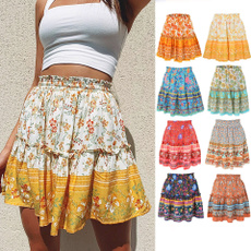 Summer, fashion women, summer skirt, ruffled
