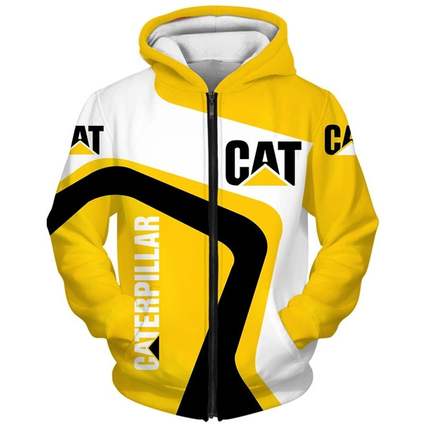 caterpillar zipper hoodie