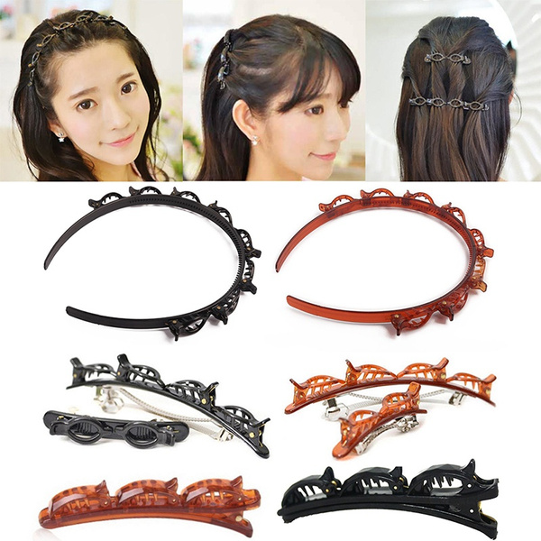 Fashion Double Bangs Hairstyle Hairpin Hair Band Women Girls Hair Pin Clips  | Wish