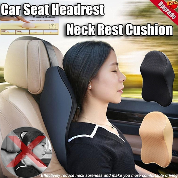 New Black Beige Car Headrest Car Seat Headrest Neck Rest Cushion