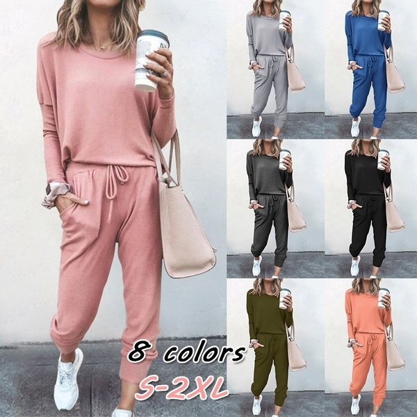 Women Casual Tracksuits 2 Pieces Sports 