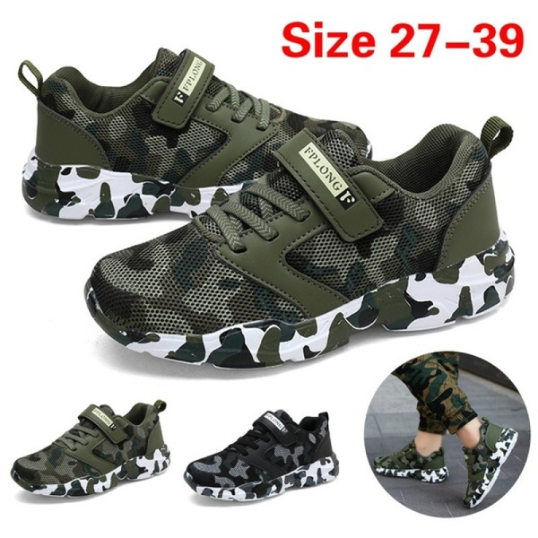 boys camo tennis shoes
