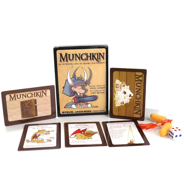 Munchkin card game basic version stab monsters steal the treasure for 3 ...