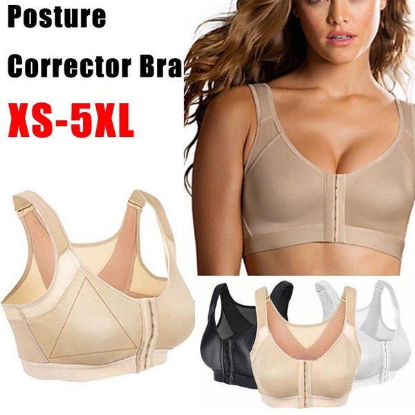 XS-5XL Women Posture Corrector Bra Wireless Back Support LiftUp