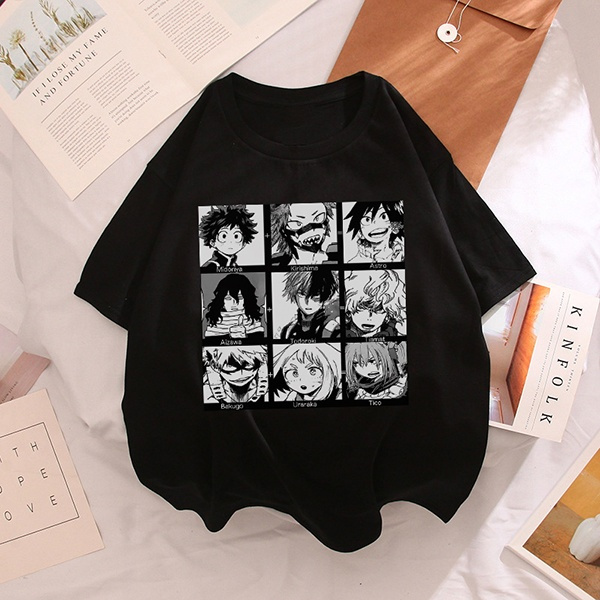 camiseta feminina boku no hero