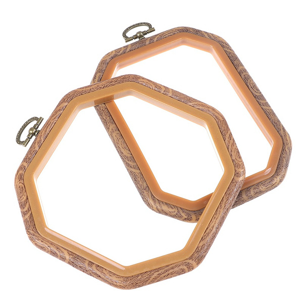 Wooden Embroidery Hoop Ring Square Frame For Cross Stitch Craft