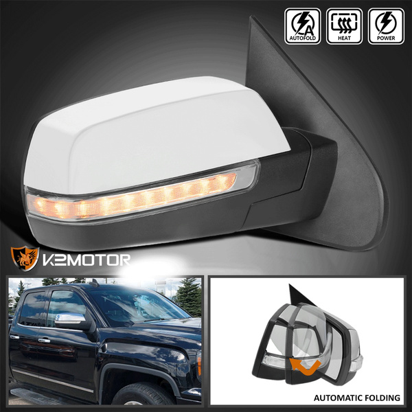 Right Fits 2014-2018 Sierra Silverado Power Fold+Heat+LED Signal+