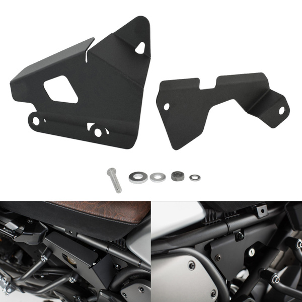 Black Motorcycle Parts Left & Right Side Panel Protection Frame Cover ...