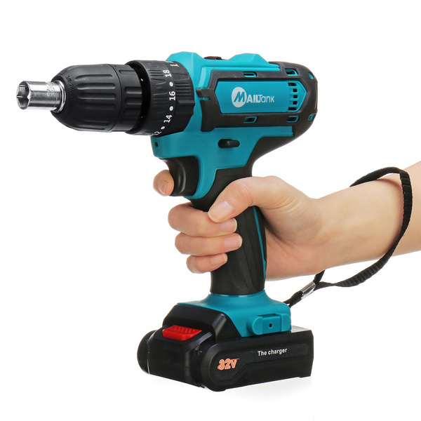 32V 2 Speed Power Drills 6000mah Cordless Drill 3 IN 1 Electric