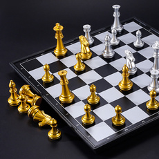 piecesmagnetic, Chess, gold, chessboard