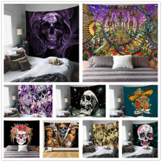 Wall Art, hippie, skull, halloweenpartydecor