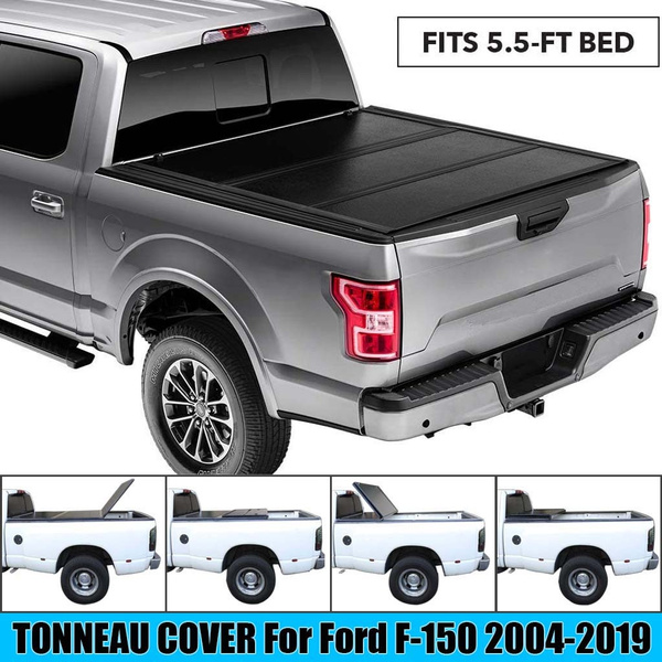 For 04 19 Ford F150 Truck 5 5ft Short Bed Lock Hard Solid Tri Fold Tonneau Cover Wish