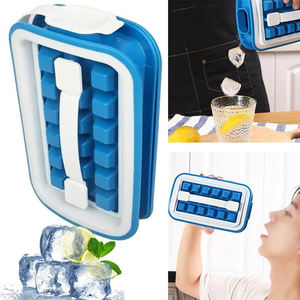 Foldable Ice Tray Mold Portable Silicone Kettle 18 Space Saving Ice Making  Tool Suitable For Kitchen Party Storage Tool