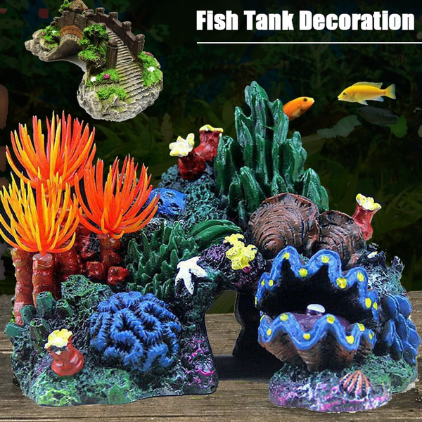 Resin Coral Decor, Resin Coral, Fish Decorations Artificial Coral Cave  Artificial Resin Coral, Aquarium Coral Cave Aquarium Decorations Fish  Decorations Cave Freshwater Saltwater for Fish fo