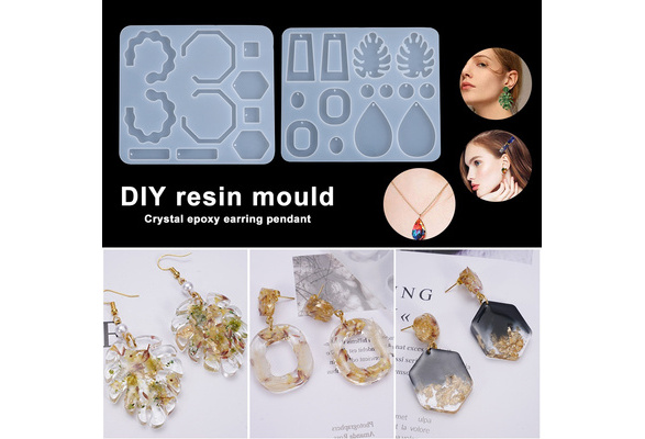 WANGFUFU Resin Mold Flower Of Life Pendant Crystal Epoxy Jewelry Earrings Making