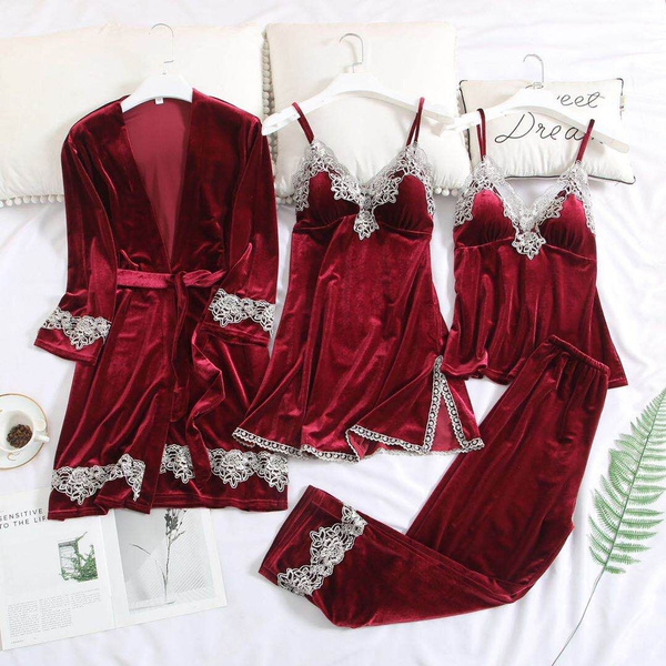 velvet pyjamas set
