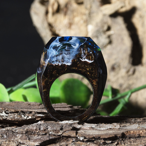 Resin on sale mountain ring