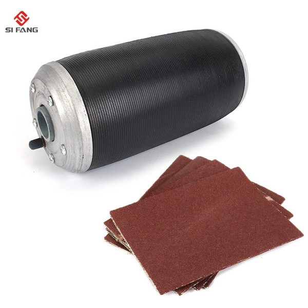 4"x9" Aluminum Pneumatic Sanding Drum Rubber Sleeve Sanding Belt