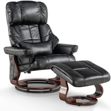 faux leather, swivel, Wood, leather