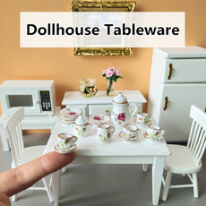 dollhouseteaset, Mini, dollhousesampaccessorie, Toy