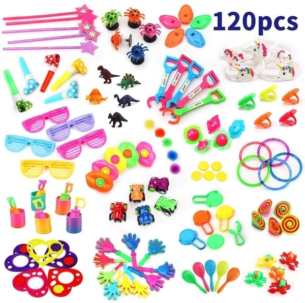 120PCS Carnival Prizes for Kids Birthday Party Favors Prizes Box