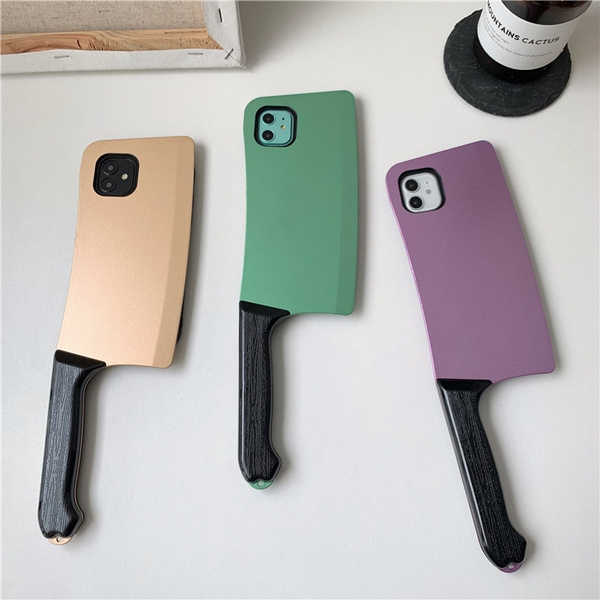 3D 5 Color Funny Kitchen Knife Phone Case for iPhone 11 11 Pro MAX 8 7 6 6S Plus XR XS MAX X iPhone SE 2020 5 5S SE Back Cover