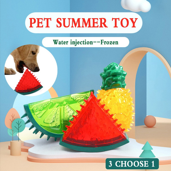 New Pet Toys Frozen Fruit Summer Cool Dog Toys Molar Teether