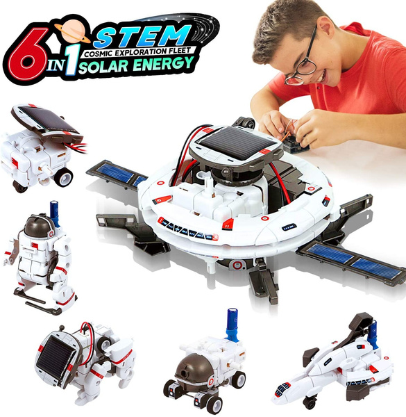 MAN NUO STEM Toy Solar Robot Kit 12-in-1 Learning Science Building Toys|Educa... 