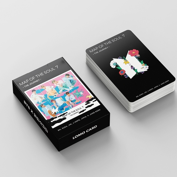 BTS LOMO Karten 54Pcs BTS Karte der Seele 7 Karte Neue Albumkarte BANTAN Boys BTS Postkarten Karte 7 Karten BE-2Boxen 