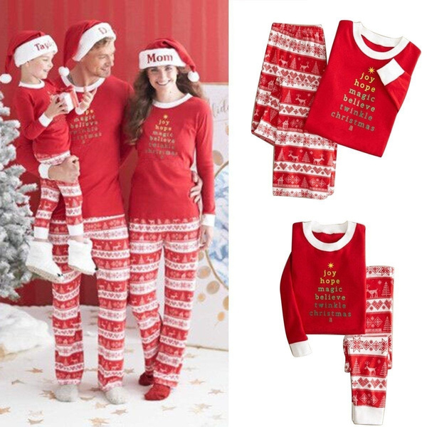 Weihnachten Xmas Schlafanzüg Familien Damen Herren Kinder Pyjamas Nachtwäsche
