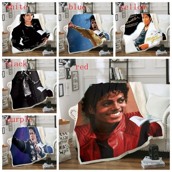 Blanket Sofa Bed Blanket Super Soft Warm Michael Jackson 3D Print ...