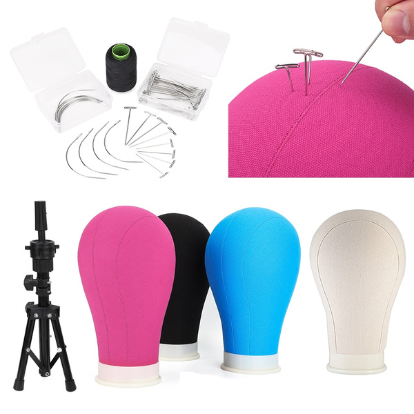 21/22/23 inch Block Canvas Wig Head Stand Mannequin Head Stand Display