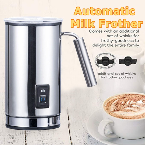 Fully Automatic 】Electric Milk Frother Kitchen Drink Foamer Whisk
