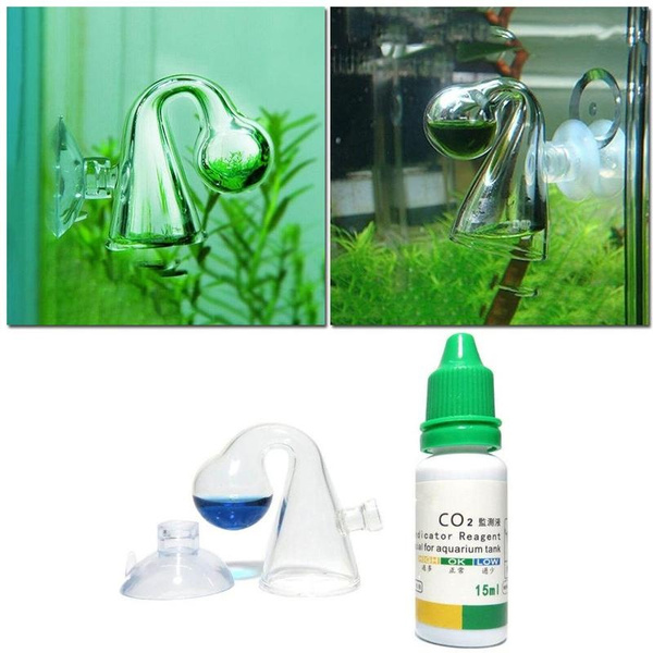 CO2 Glass Drop Checker - Aquarium Solution Liquid Indicator | Wish