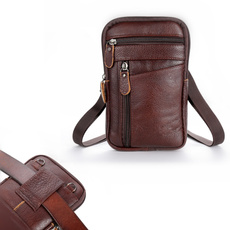Shoulder Bags, Outdoor, genuine leather bag., menleatherbag