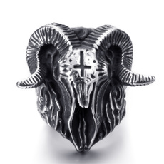 Steel, Goth, Stainless Steel, menstainlesssteelring