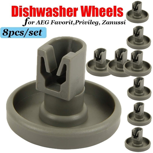 8pcs/set Universal Dishwasher Basket Wheels For AEG Favorit Privileg