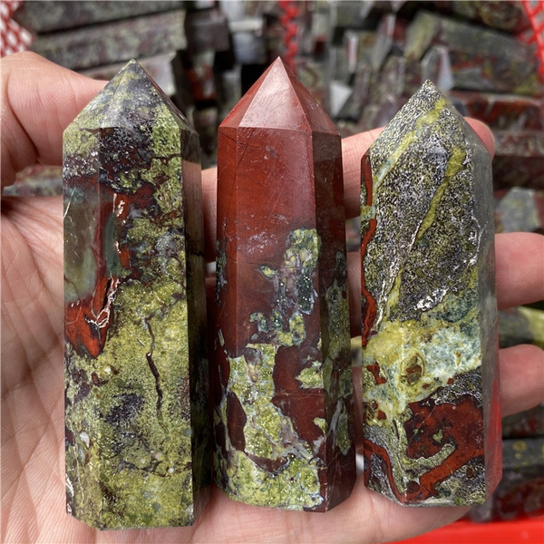 7 9cm Natural Dragon Blood Jasper Obelisk Quartz Crystal Point Wand Healing Tower 500g About 5 7pc Wish