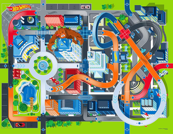 Hot wheels Jumbo Mega Mat with Vehicles Wish