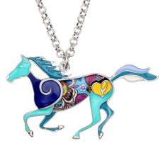 runninghorsechokernecklace, animalhorsejewelry, Chain, Choker