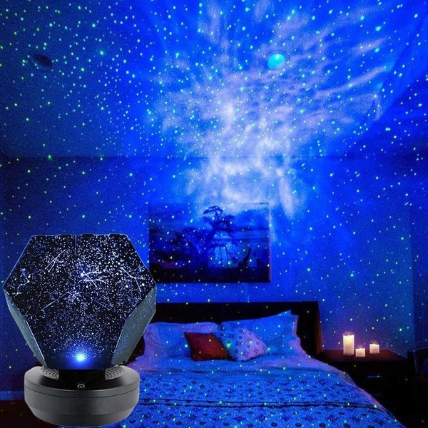 LED starry sky bedroom projector changing night light romantic planetarium conversion light | Wish