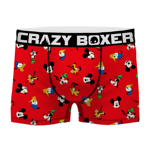 CRAZYBOXER Disney Mickey Mouse Men's Boxer Briefs, Mickeymouse